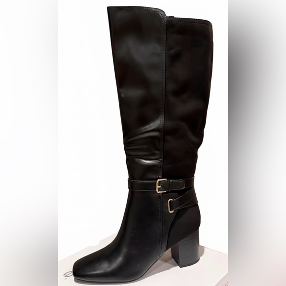 NEW! Liz Claiborne Black Hemlock Leather Boots - Size 10M - Picture 8 of 8